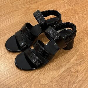 Proenza Schouler Black Textured Heeled Sandals